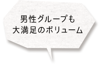 満足のボリューム